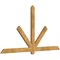 Ekena Millwork Kennewick Rough Sawn Timber Gable Bracket, Western Red Cedar, 84"W x 45"H x 2"D x 4"F, 13/12 Pitch GBW084X45X0204KEN00RWR - alternate 5